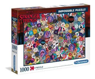 Clementoni Puzzles - Puzzle 1000 dílků Impossible - Stranger Things