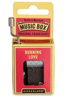 Kikkerland Music Box - Hudební skříňka – Burning Love