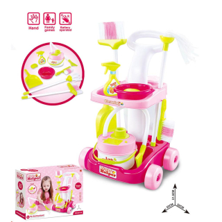 Baby Mix Play World - Dětský úklidový vozík - dle obrázku