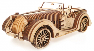 Ugears 3D dřevěné mechanické puzzle VM-01 Auto (roadster)