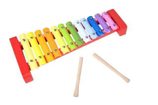 Dětský dřevěný xylofón 12 tónů