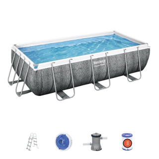 Bestway - Nadzemní bazén Power Steel 404 x 201 x 100 cm, filtrace, schůdky